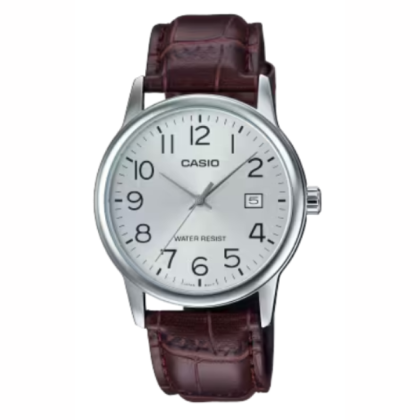 Casio General MTP-V002L-7B2 Brown Leather Band Men Watch